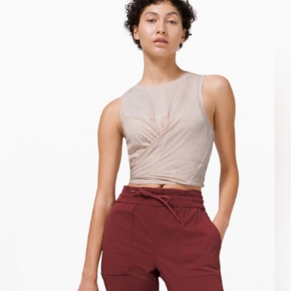 lululemon athletica Tops - Lululemon Time To Restore Tie Back Tank 4 NWOT